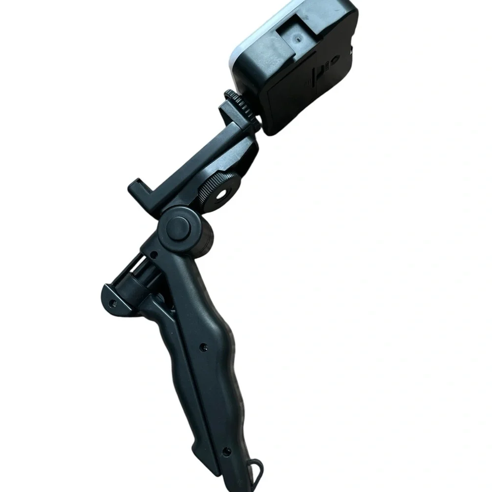 Black Phone Tripod Stand with LED Light for Smartphones